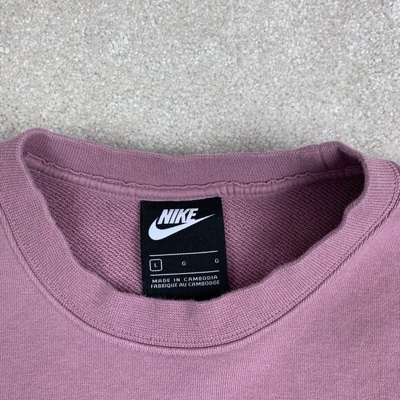 Nike Women's Loose Drawstring Long Sleeves Pink CJ3766-515 Size L - Picture 7 of 11